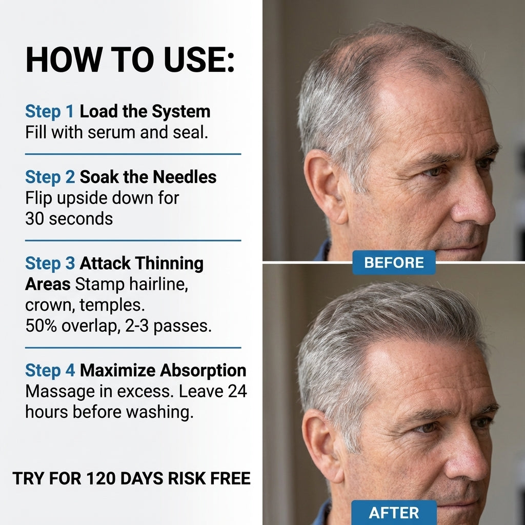 PrimalGrowth™ Hair Regrowth GHK-Cu Micro-Infusion System